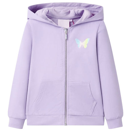VidaXL Kinderstrickjacke mit Kapuze 92 Flieder