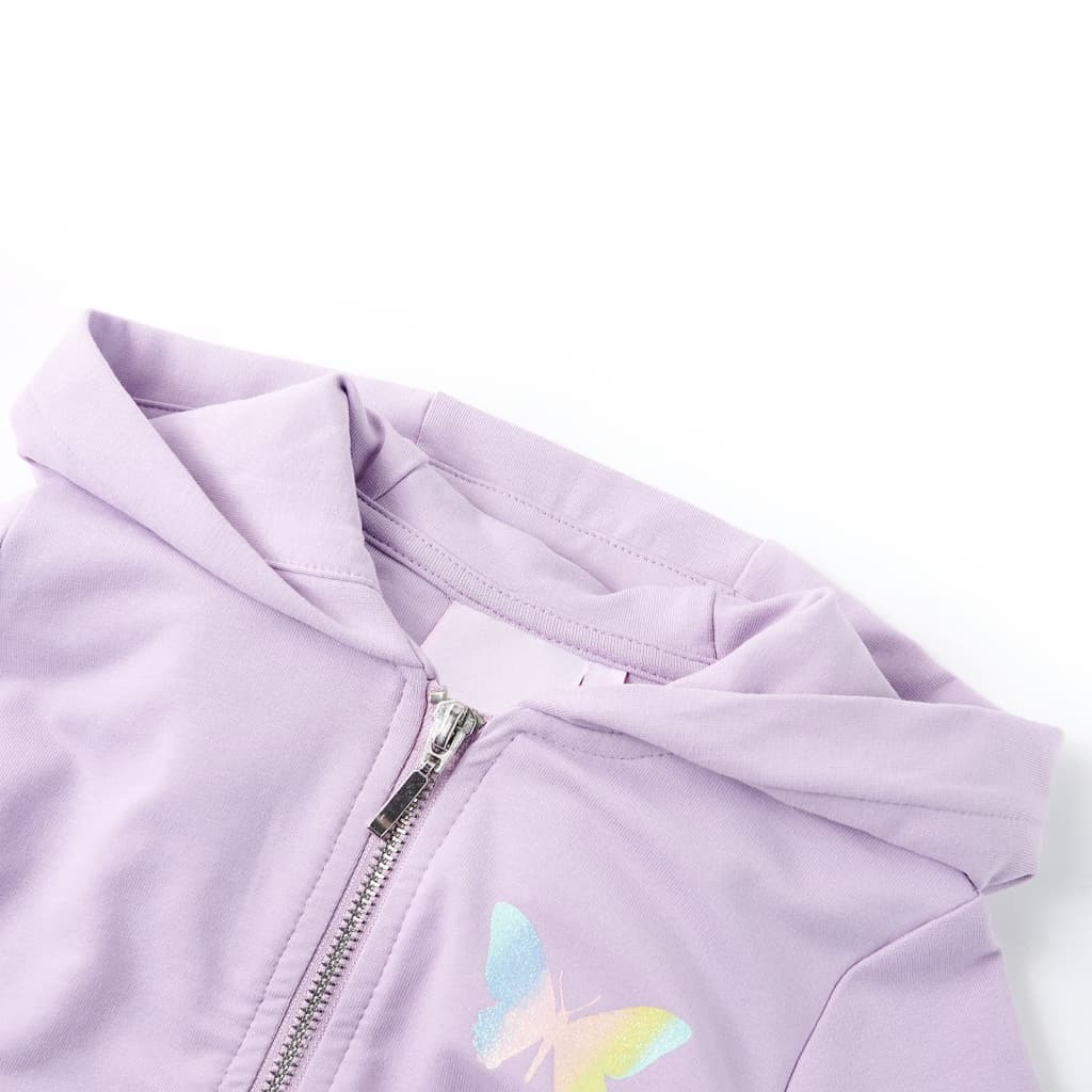 VidaXL Kinderstrickjacke mit Kapuze 104 Flieder