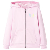 VidaXL Kinderstrickjacke mit Kapuze 92 Hellrosa