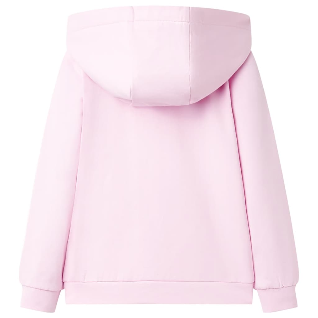 VidaXL Kinderstrickjacke mit Kapuze 128 Hellrosa