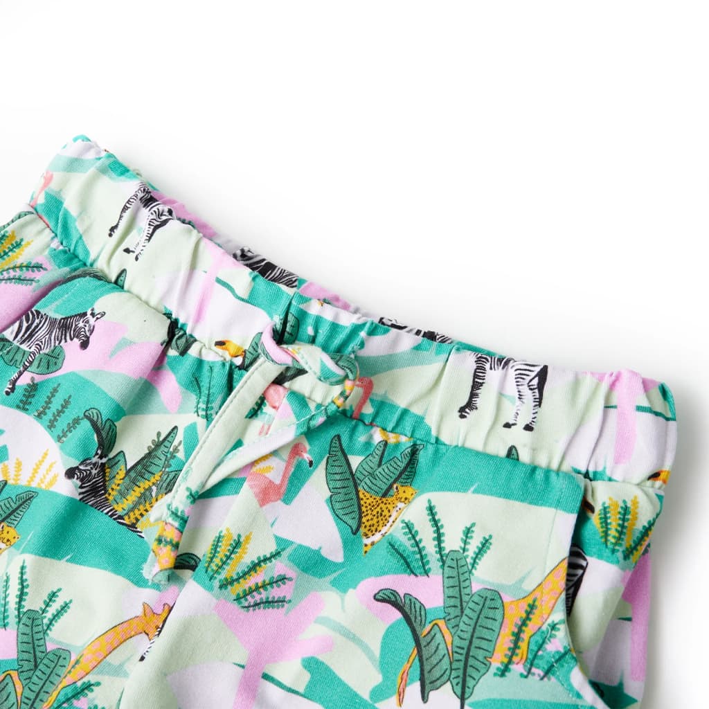 VidaXL Kindershorts mit Kordelzug 140 Hellmint