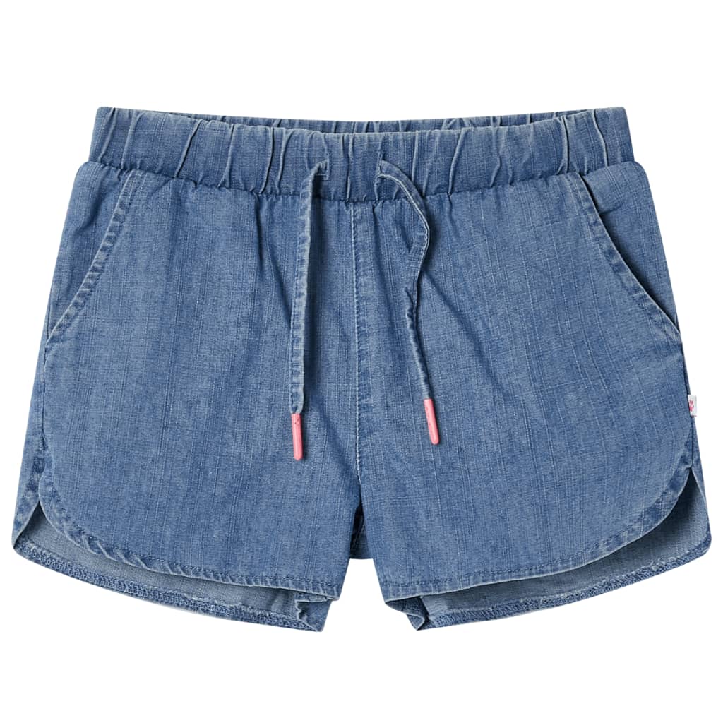 VidaXL Kindershorts 128 Denimblau