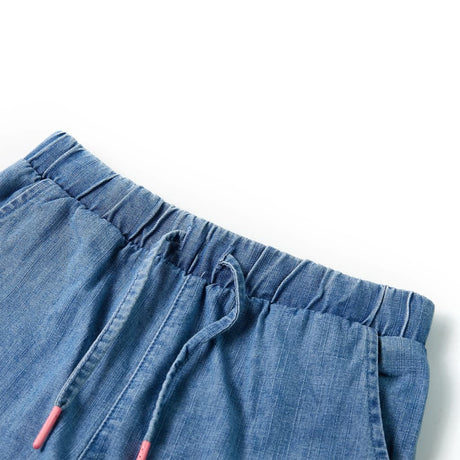 VidaXL Kindershorts 128 Denimblau