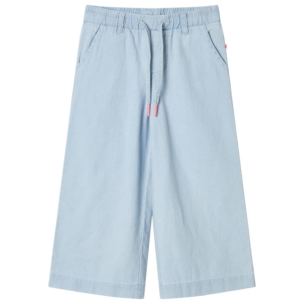 VidaXL Kinderhose 128 Soft Denim Blau