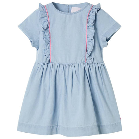 VidaXL Kinderkleid mit Rüschen 92 zartblau