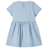 VidaXL Kinderkleid mit Rüschen 92 zartblau