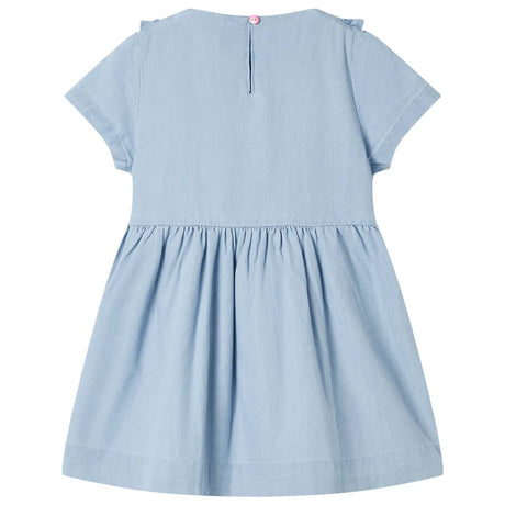 VidaXL Kinderkleid mit Rüschen 116 zartblau