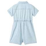 VidaXL Kinder-Strampler mit kurzen Ärmeln 92 Soft Blue