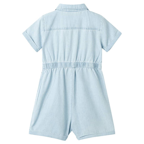 Vidaxl Kinder-Strampler mit kurzen Ärmeln 92 Soft Blue