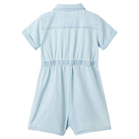 Vidaxl Kinder-Strampler mit kurzen Ärmeln 104 Soft Blue