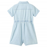 VidaXL Kinder-Strampler mit kurzen Ärmeln 128 Soft Blue