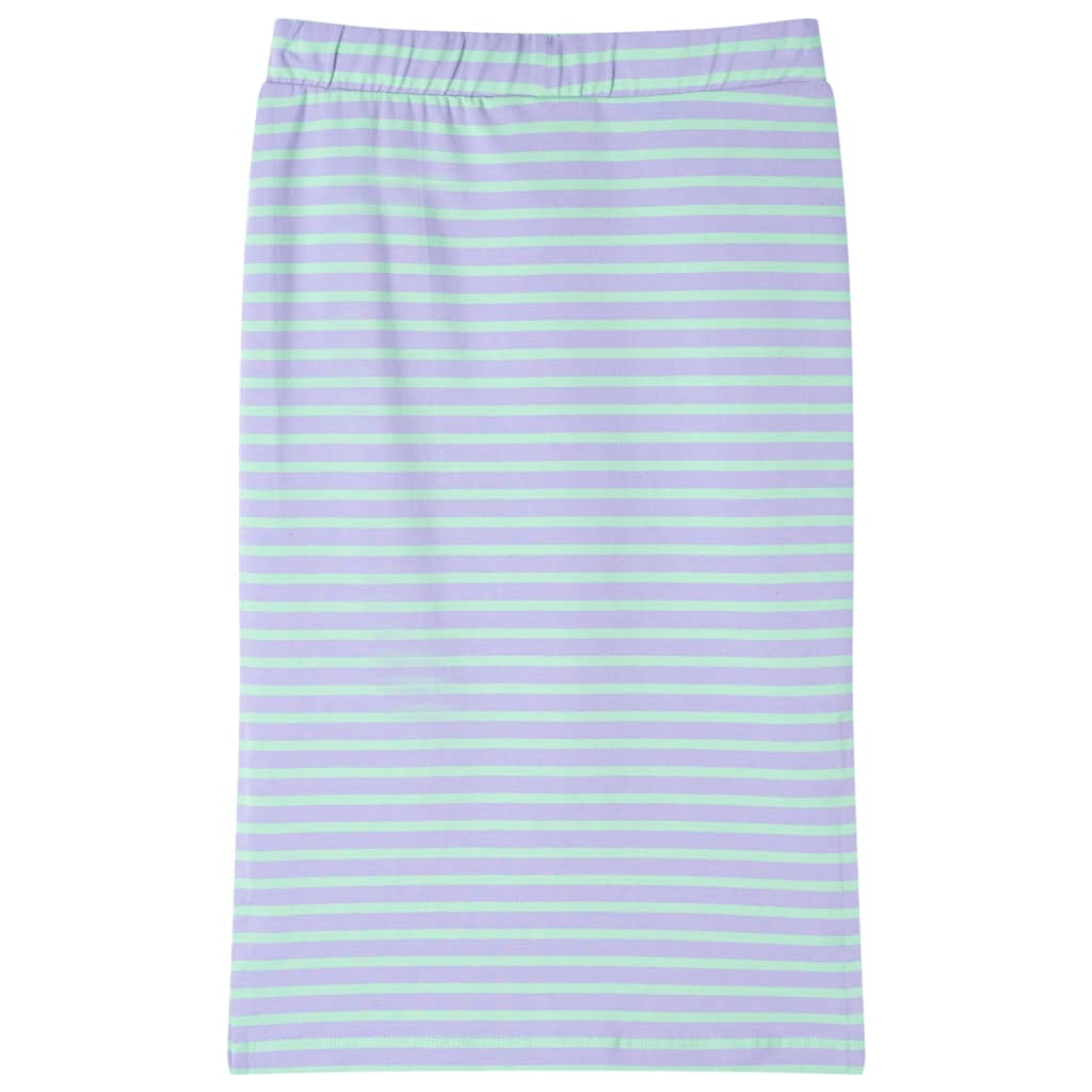 VidaXL Kinderrock gerade mit Streifen 104 leuchtendes Mint