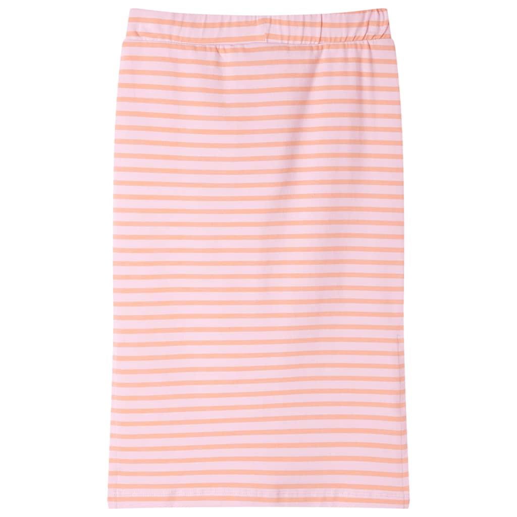 VidaXL Kinderrock gerade mit Streifen 92 Rosa