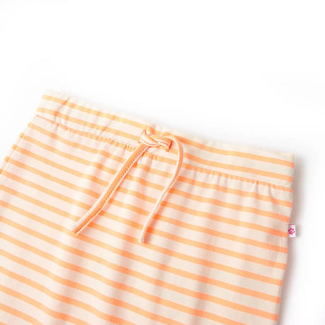 VidaXL Kinderrock gerade mit Streifen 128 fluoreszierendes Orange