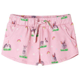VidaXL Kindershorts mit Kordelzug 92 Hellrosa
