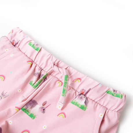 VidaXL Kindershorts mit Kordelzug 128 Hellrosa