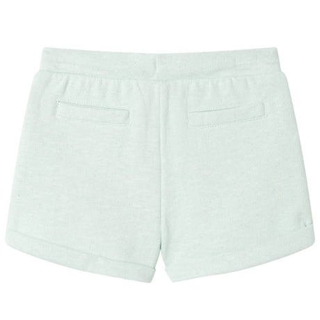Vidaxl kindershorts met trekkoord 128 gemengd lichtmintkleurig