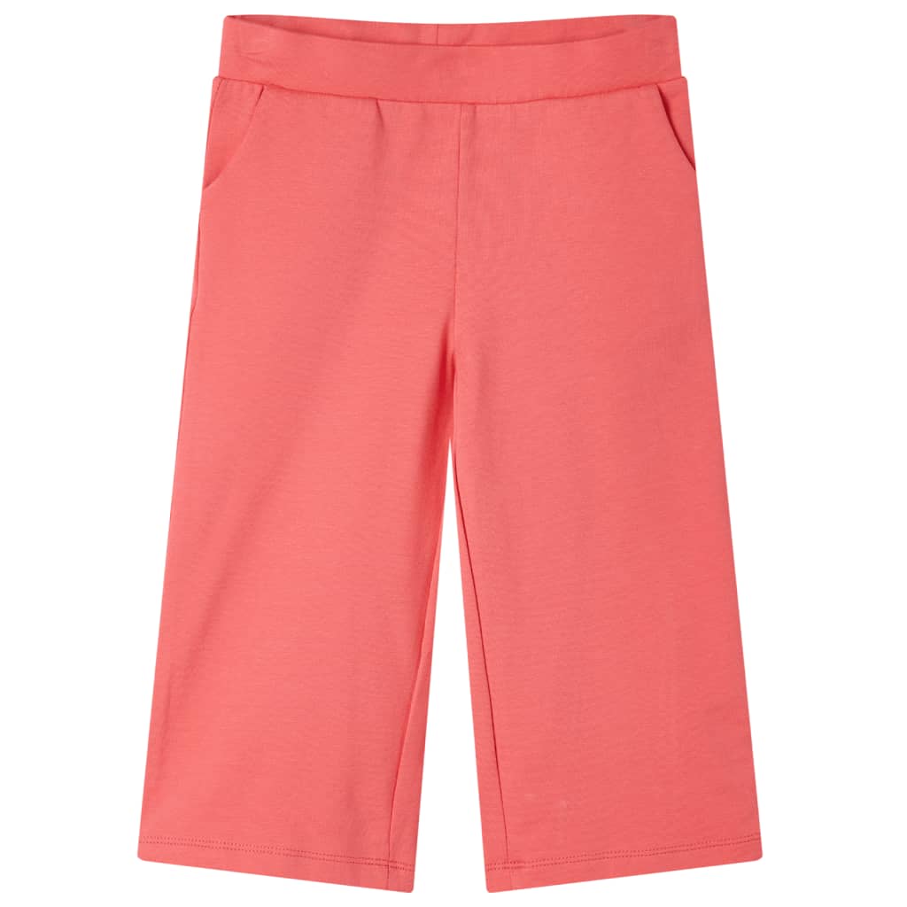 Vidaxl kinderbroek met wijde pijpen 104 koraalkleurig