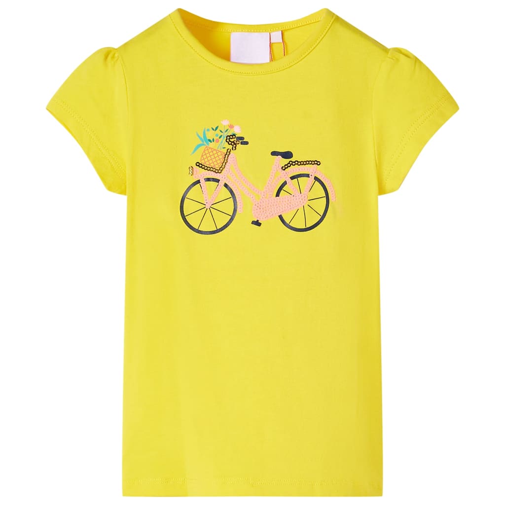 Vidaxl kindershirt 128 geel