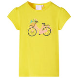 Vidaxl kindershirt 128 geel