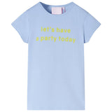 Vidaxl kindershirt 92 lichtblauw