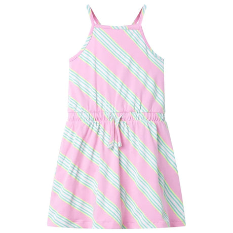 Vidaxl kinderjurk zonder mouwen met trekkoord 116 roze