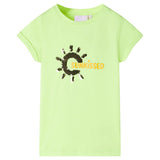 Vidaxl kindershirt 116 neongeel