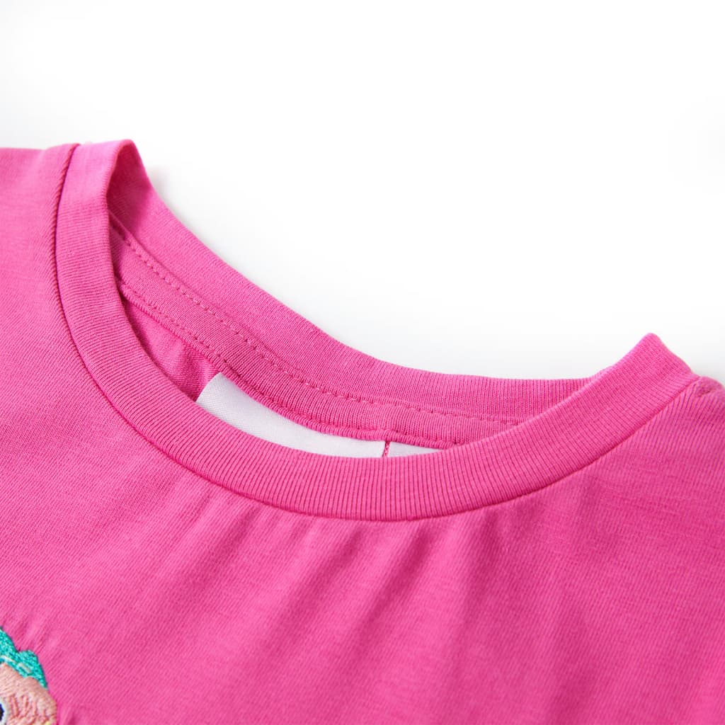 Vidaxl kindershirt 128 donkerroze