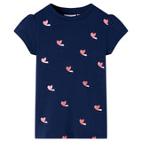 VidaXL Kinderhemd 128 Marineblau