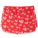 VidaXL Kindershorts mit Kordelzug 128 rot