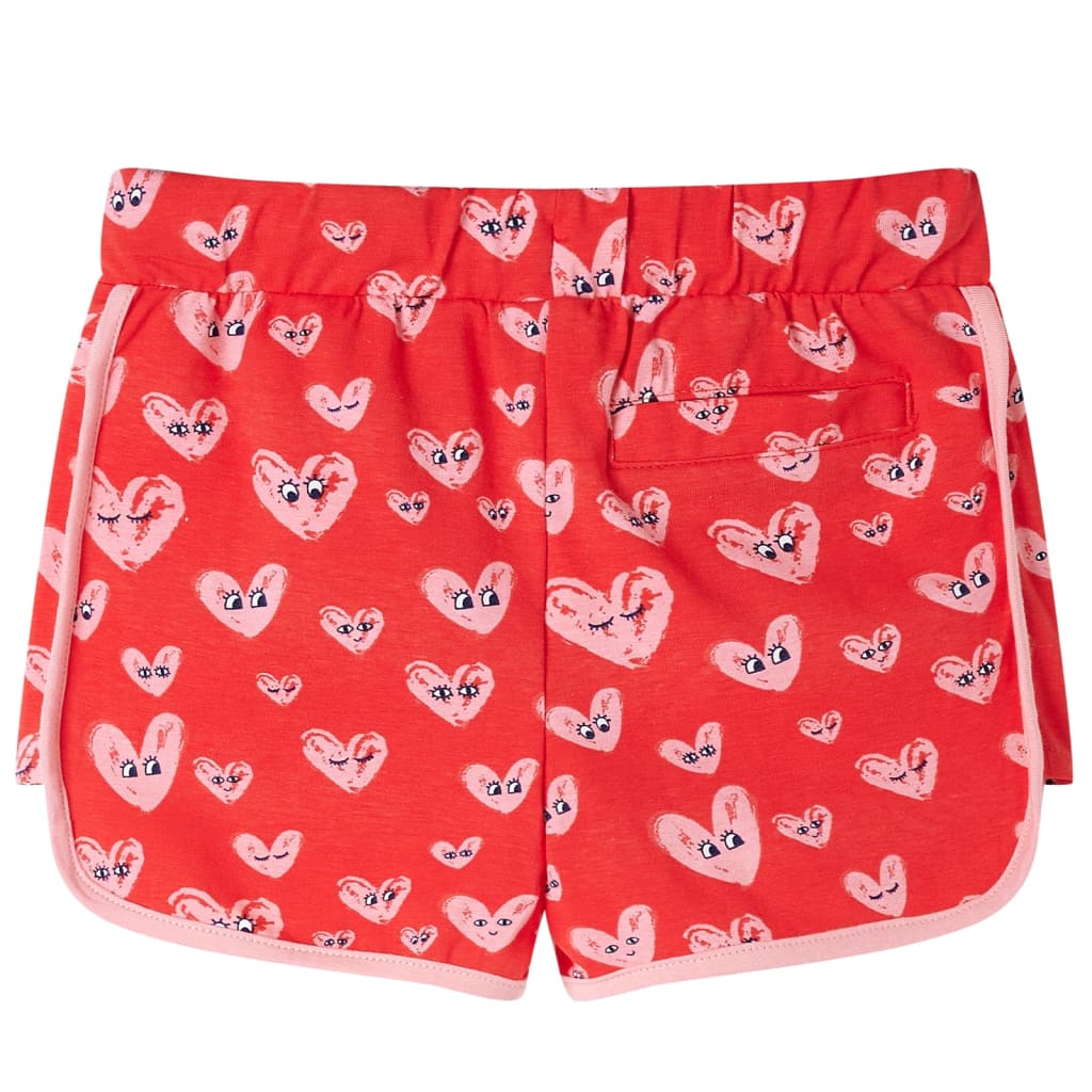 VidaXL Children's shorts with drawstring 140 red