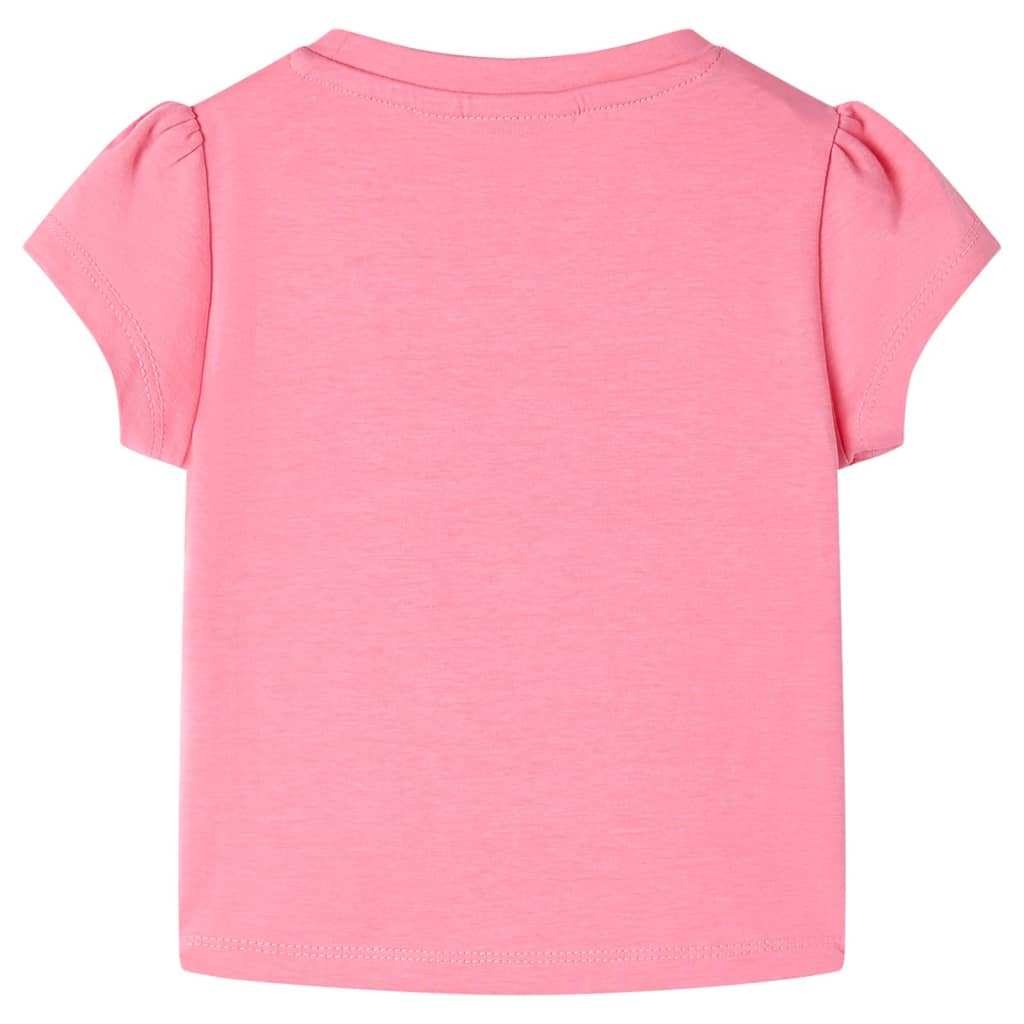 VidaXL Kindershirt 92 fluoreszierendes leuchtendes Rosa
