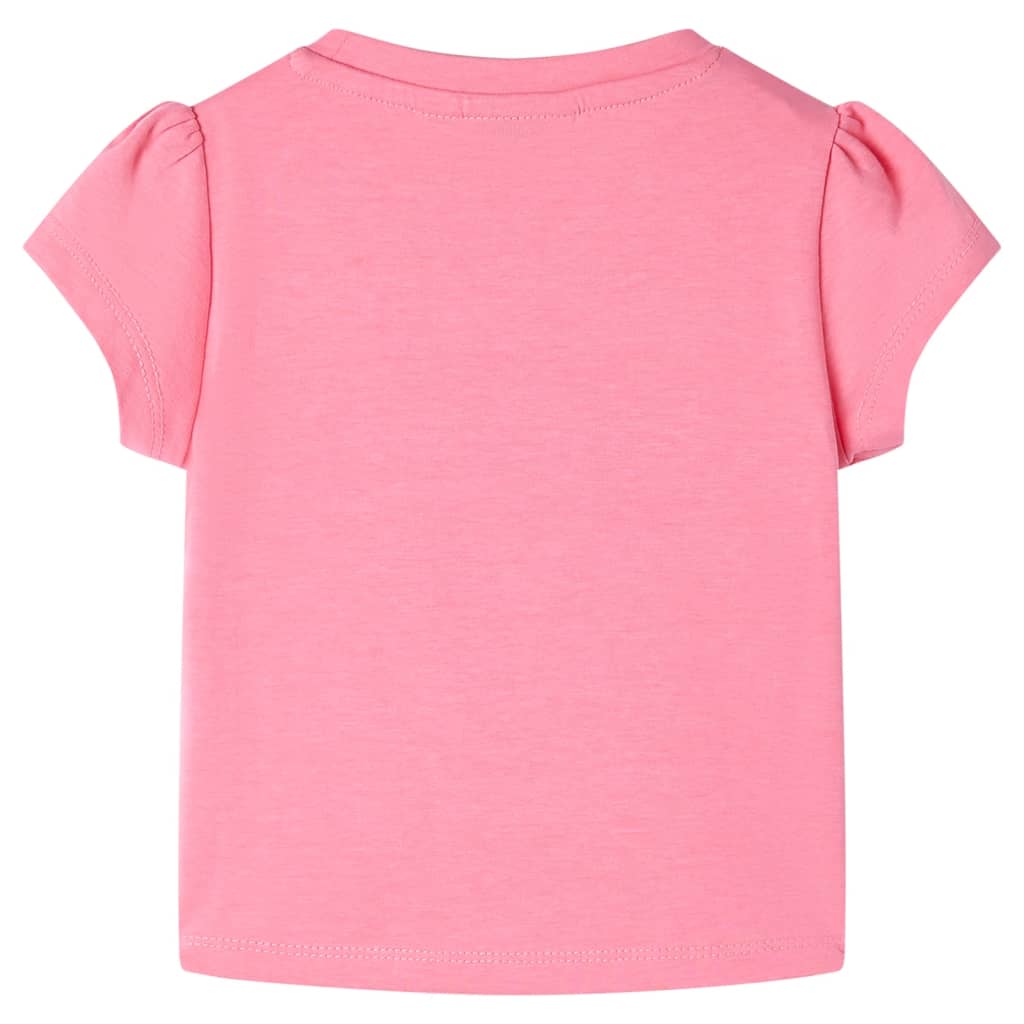 VidaXL Kindershirt 128 fluoreszierendes leuchtendes Rosa