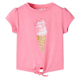 Vidaxl Kindershirt 140 fluoreszierendes leuchtendes Pink