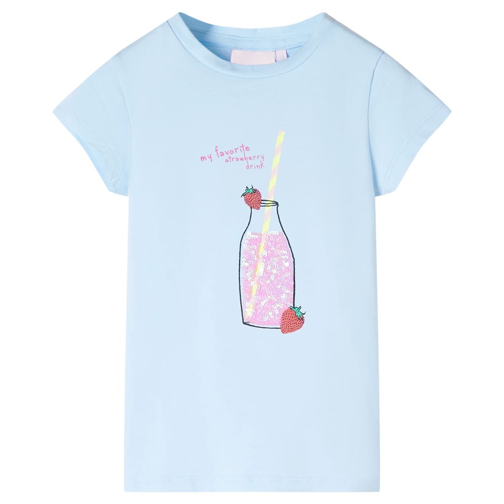 VidaXL Kindershirt 128 Soft Blue