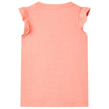 VidaXL Kindershirt 128 Neonkoralle