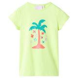 VidaXL Kindershirt 140 fluoreszierendes Gelb