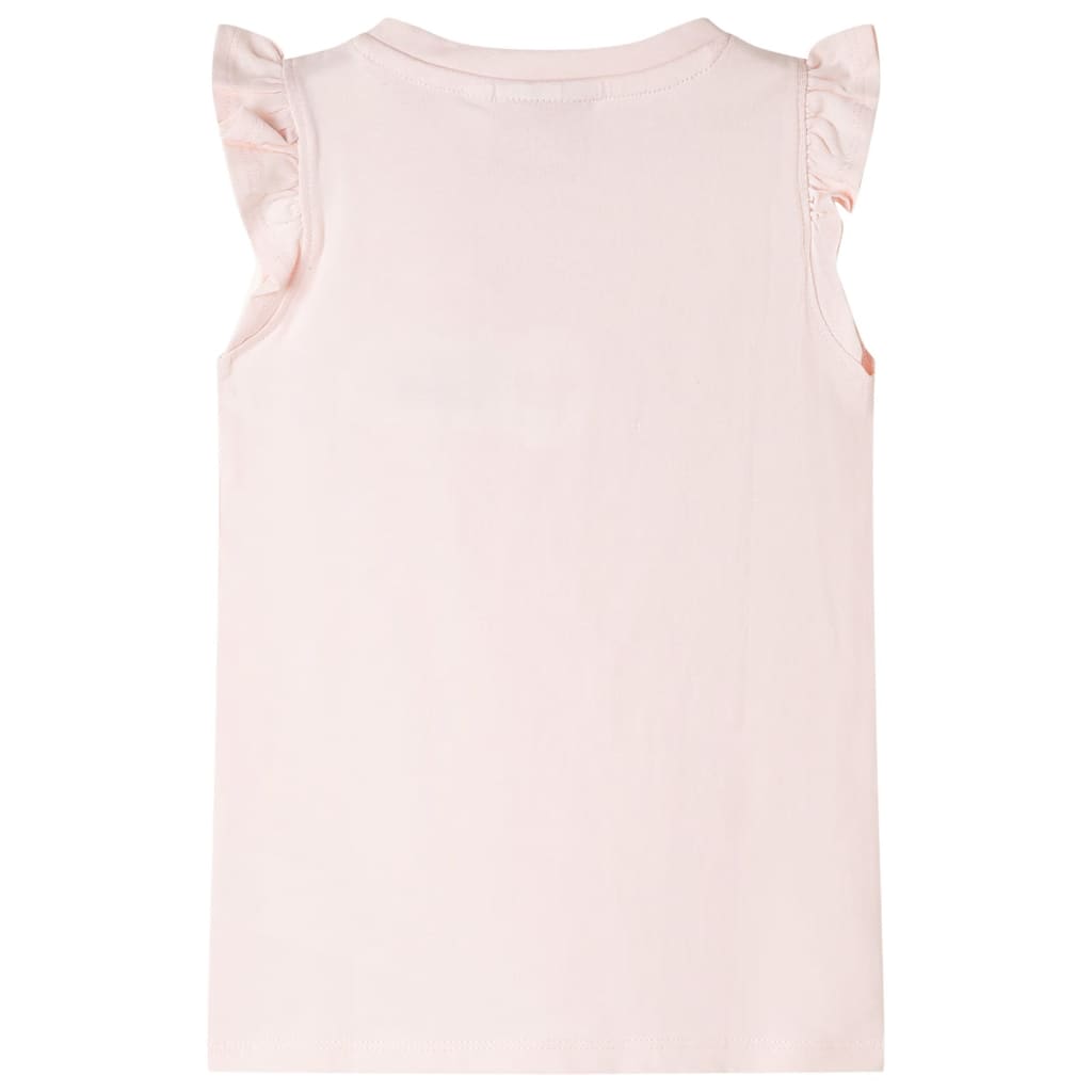 VidaXL Kindershirt mit Rüschen an den Ärmeln 92 zartrosa