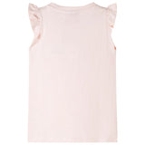 VidaXL Kindershirt mit Rüschen an den Ärmeln 128 zartrosa