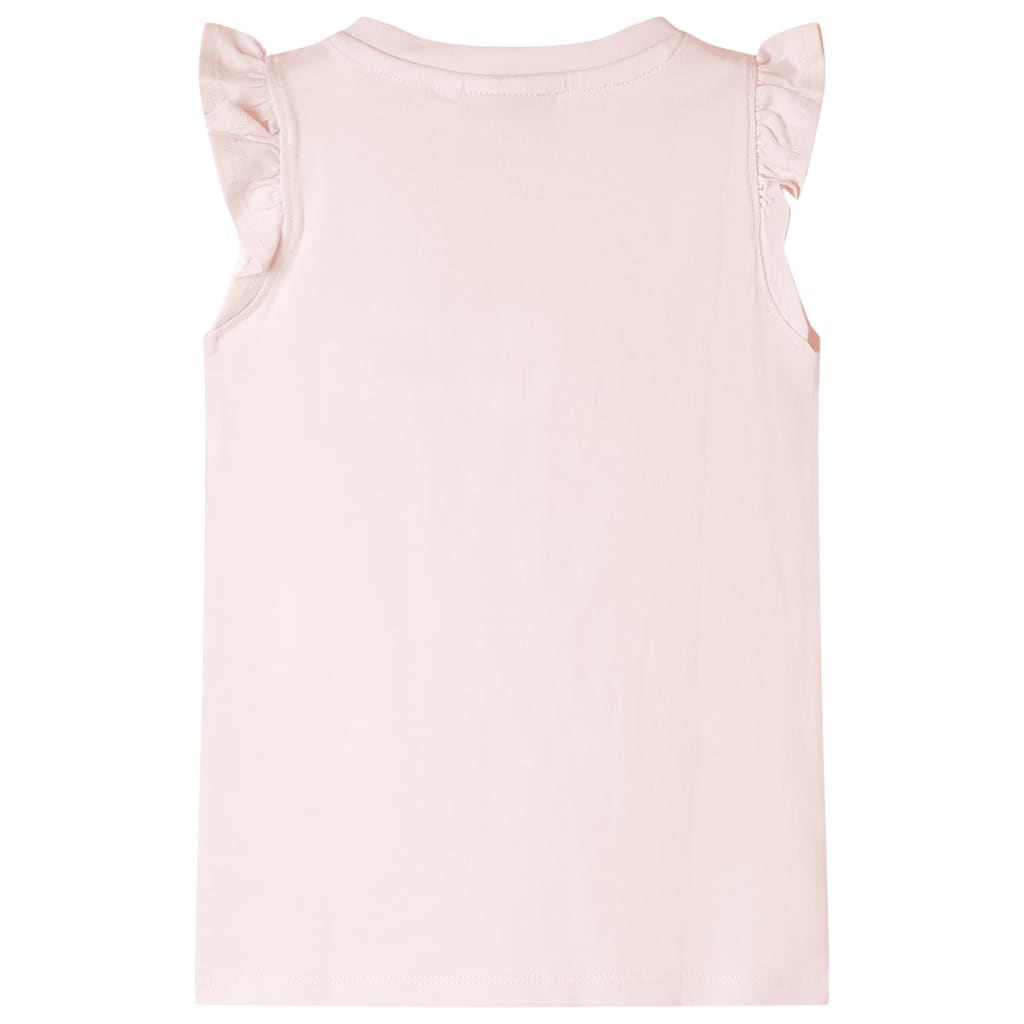 VidaXL Kindershirt mit Rüschen an den Ärmeln 140 Zartrosa