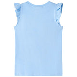 VidaXL Kindershirt mit Rüschen an den Ärmeln 92 Hellblau