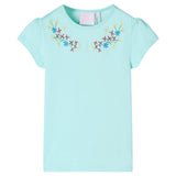 VidaXL Kinderhemd 128 helles Meerblau