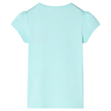 VidaXL Kinderhemd 128 helles Meerblau