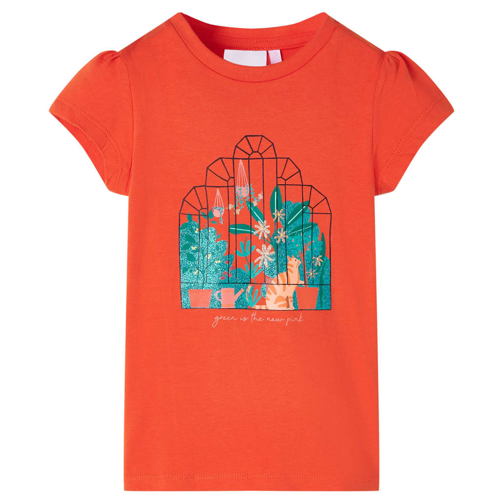 VidaXL Kindershirt 92 Dunkelorange