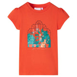 VidaXL Kindershirt 116 Dunkelorange