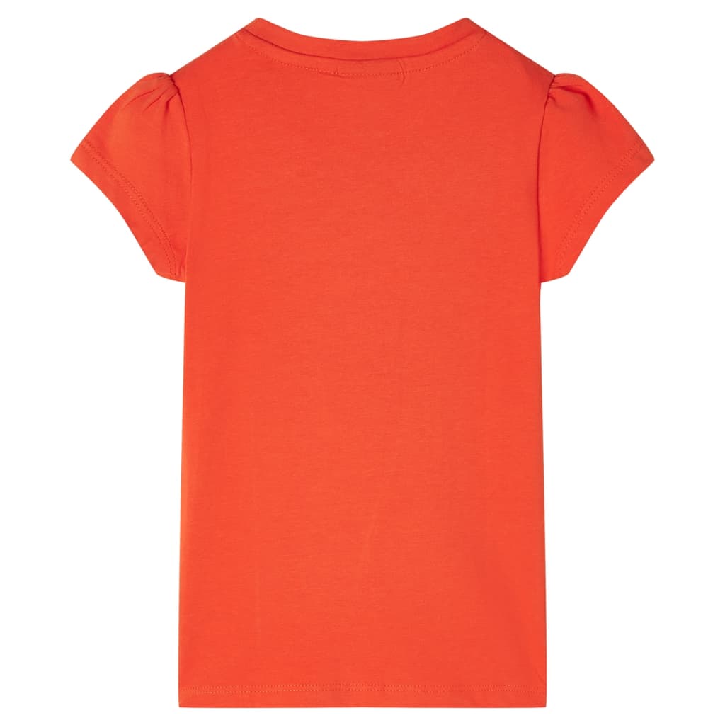 VidaXL Kindershirt 128 Dunkelorange