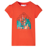VidaXL Kindershirt 140 Dunkelorange