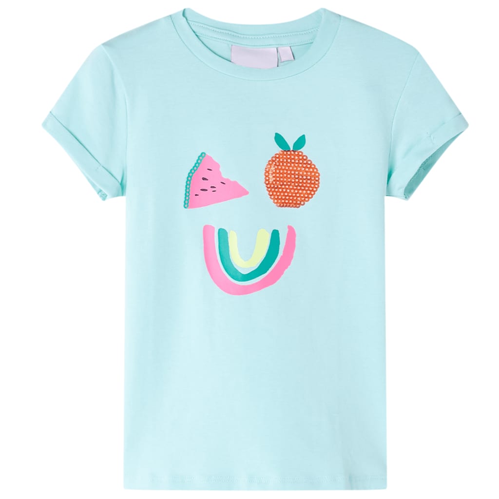 VidaXL Kindershirt 116 Hellseeblau