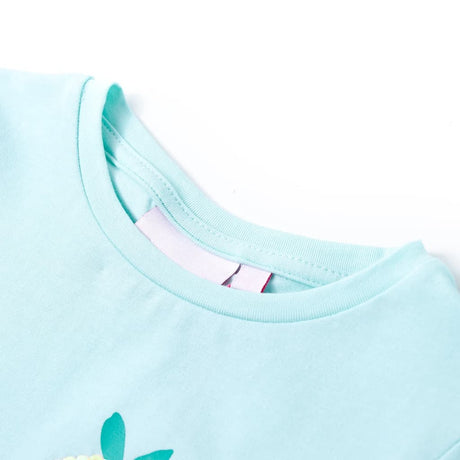 VidaXL Kindershirt 116 Hellseeblau