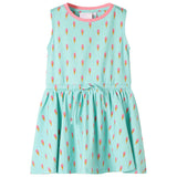 VidaXL Kinderkleid mit Kordelzug 116 Hellmint